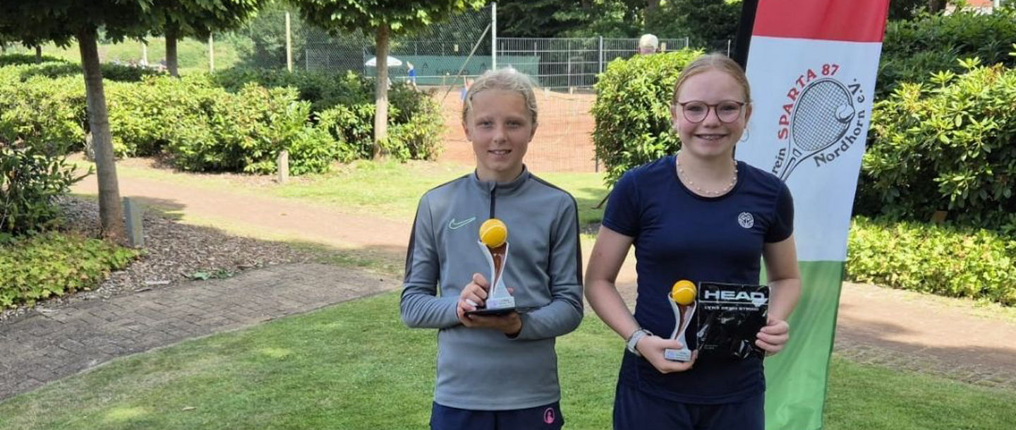 Die Platzierten Juniorinnen U 16 - Lena Rickermann, Selma Rieke