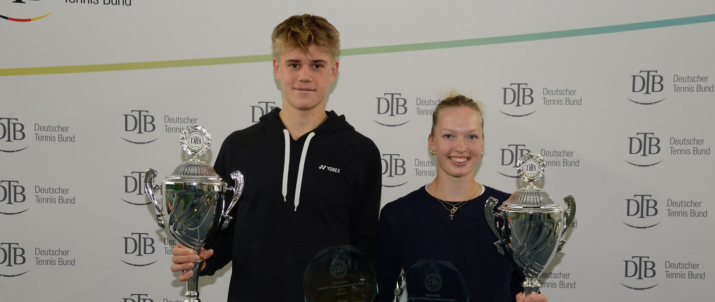 Die Deutschen Jugendmeister bei den U-18:Jährigen: Lasse Pörtner & Marie Vogt