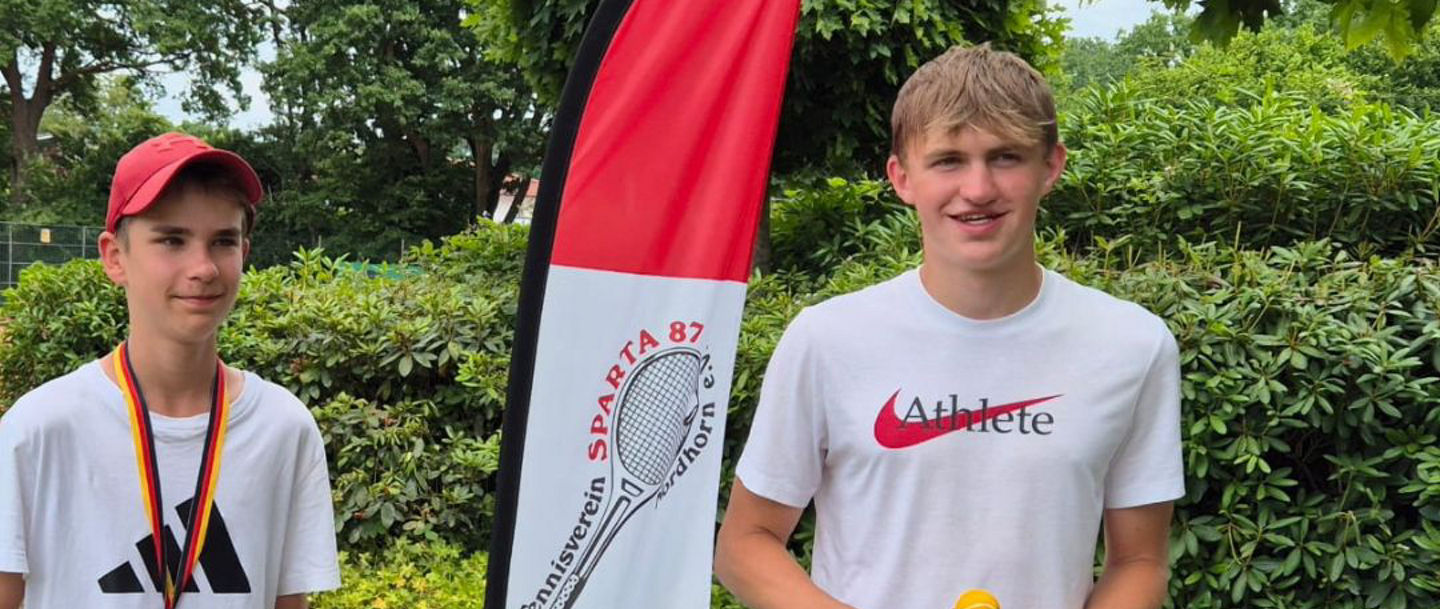 Die Platzierten Junioren U 18 Nebenrunde - Luca Ottersberg , Lukas Brieske