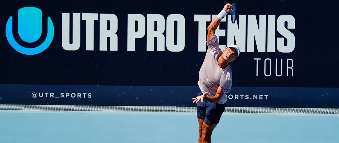 Tennisspieler auf der UTR Pro Tennis Tour