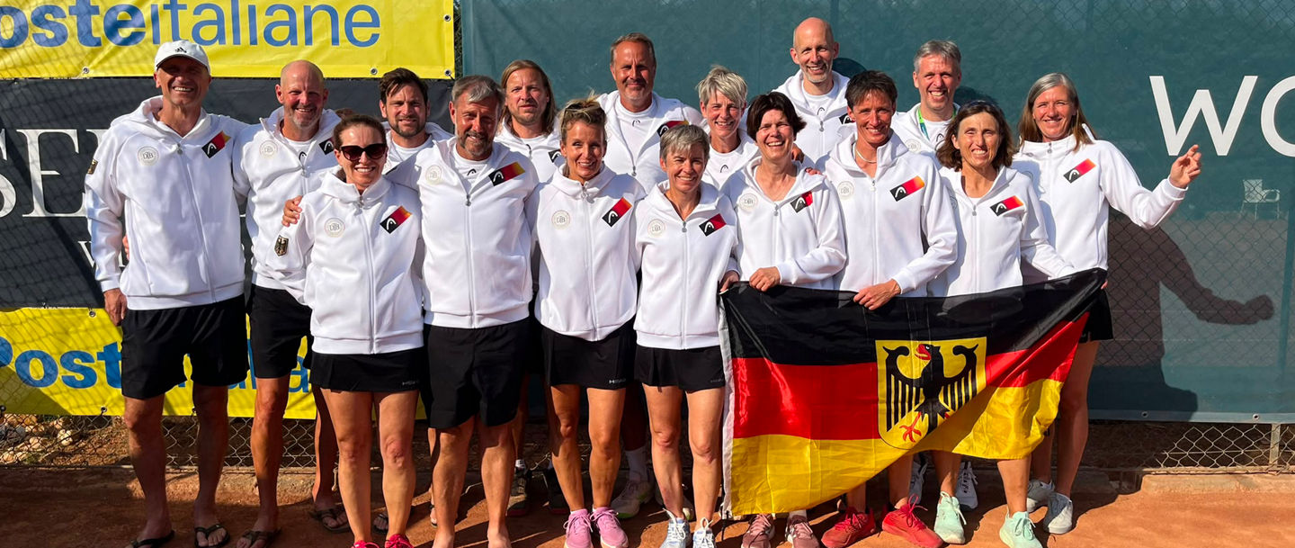 Die deutschen Damen und Herren 50/55 bei der Team-WM in Rom