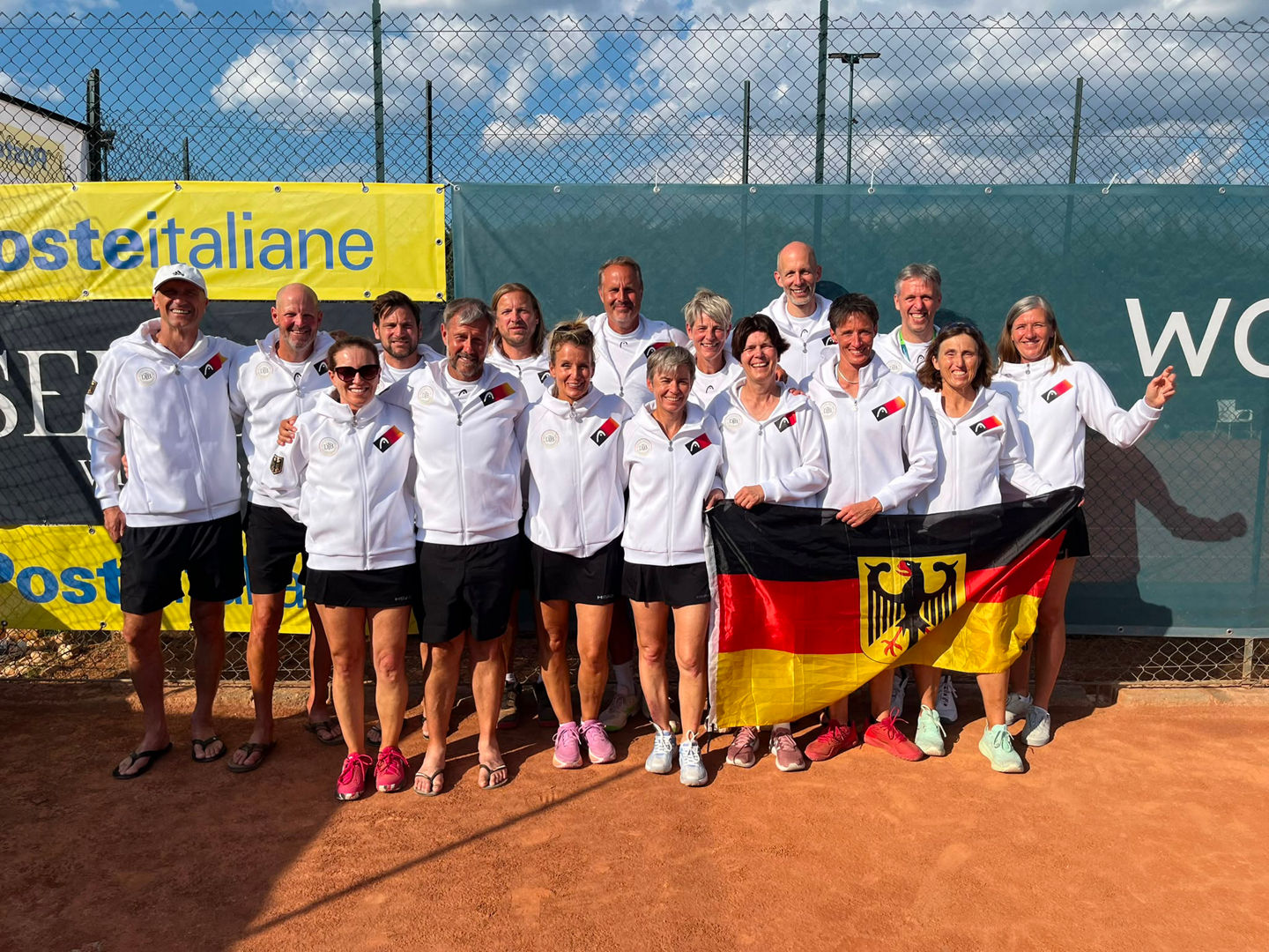 Die deutschen Damen und Herren 50/55 bei der Team-WM in Rom