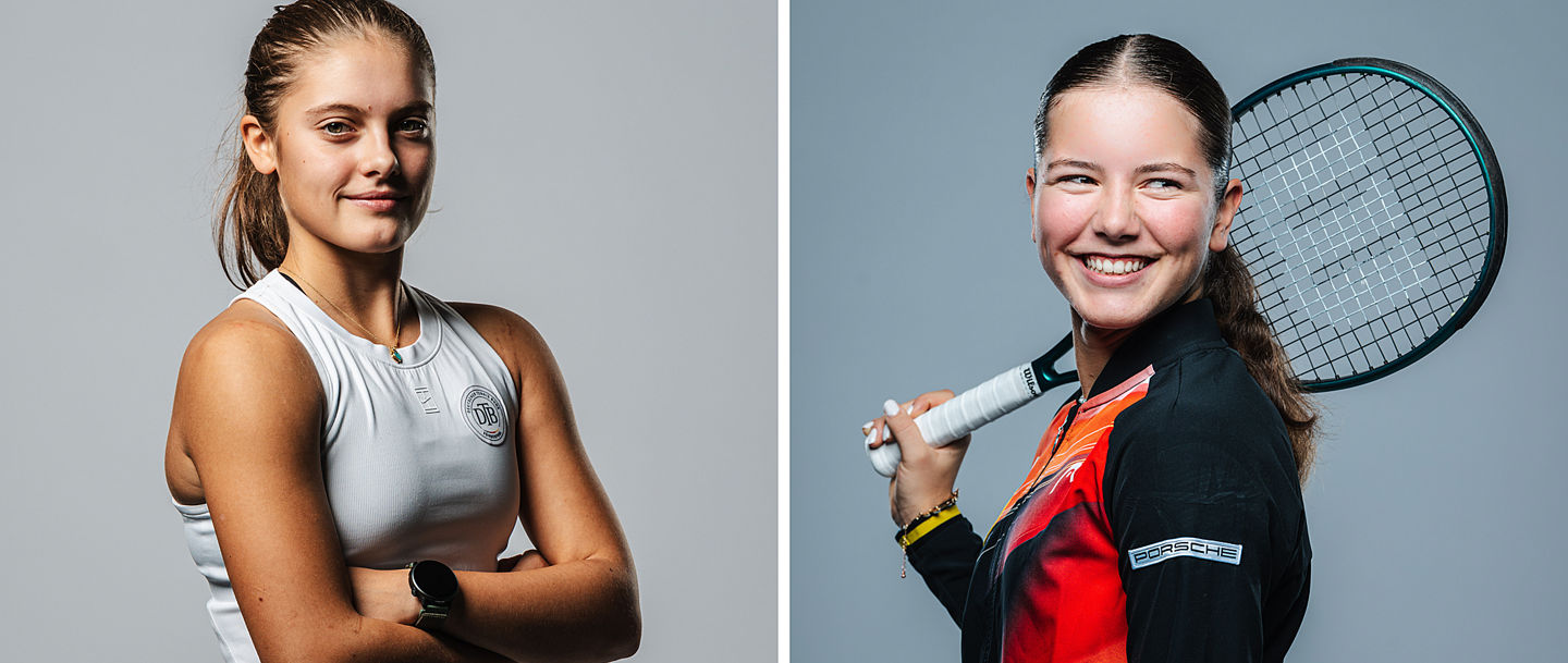 Ida Wobker und Emily Eigelsbach erstmal auf der Grand-Slam-Bühne
