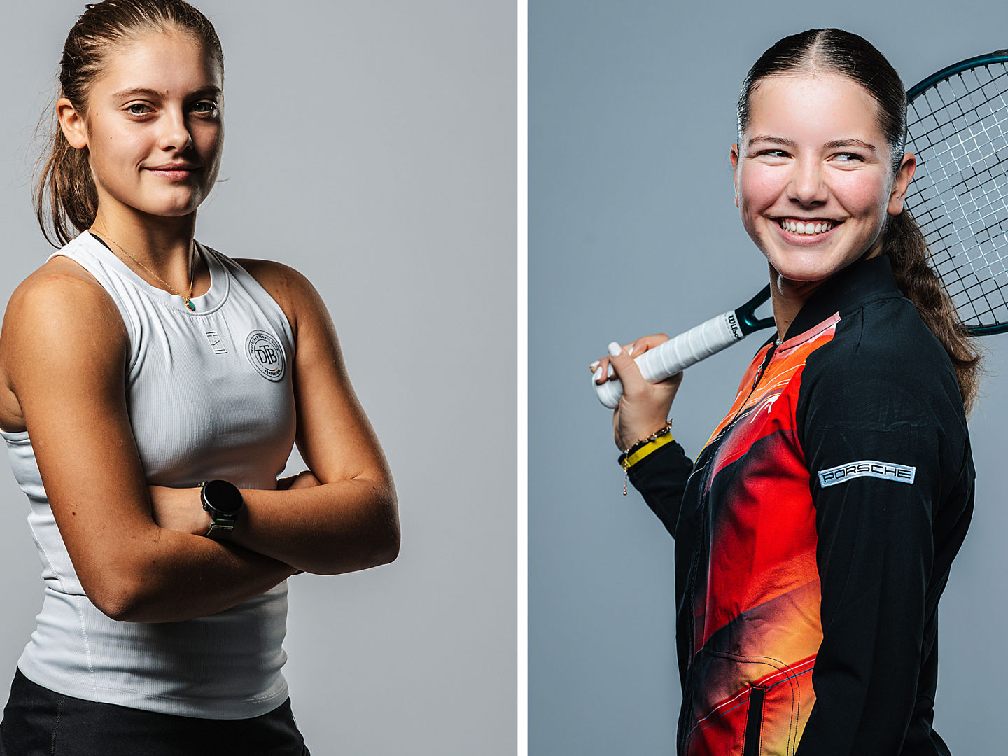 Ida Wobker und Emily Eigelsbach erstmal auf der Grand-Slam-Bühne