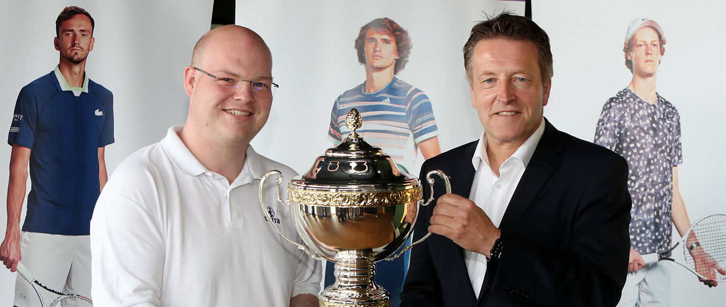Sven Wortmann (links) und Turnierdirektor Ralf Weber freuen sich auf die 31. TERRA WORTMANN OPEN