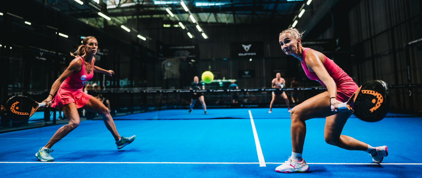 Damenpadelmatch bei den Boss German Padel Open. Fotograf scal-pictures 