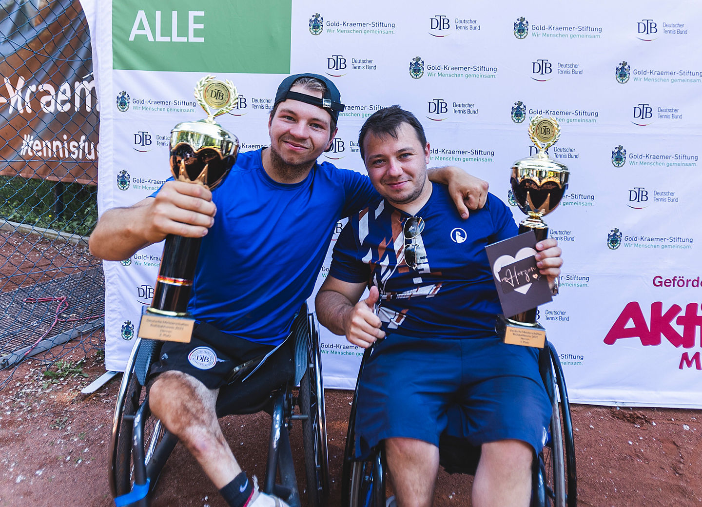 Christoph Wilke (l.) und Anthony Dittmar (r.) bei den Deutschen Meisterschaften 2023