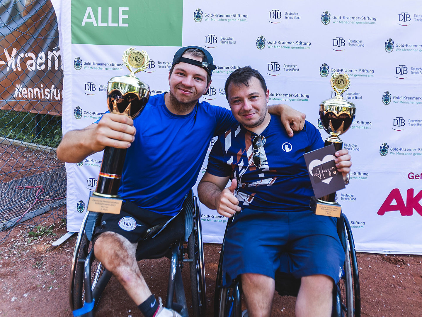 Christoph Wilke (l.) und Anthony Dittmar (r.) bei den Deutschen Meisterschaften 2023