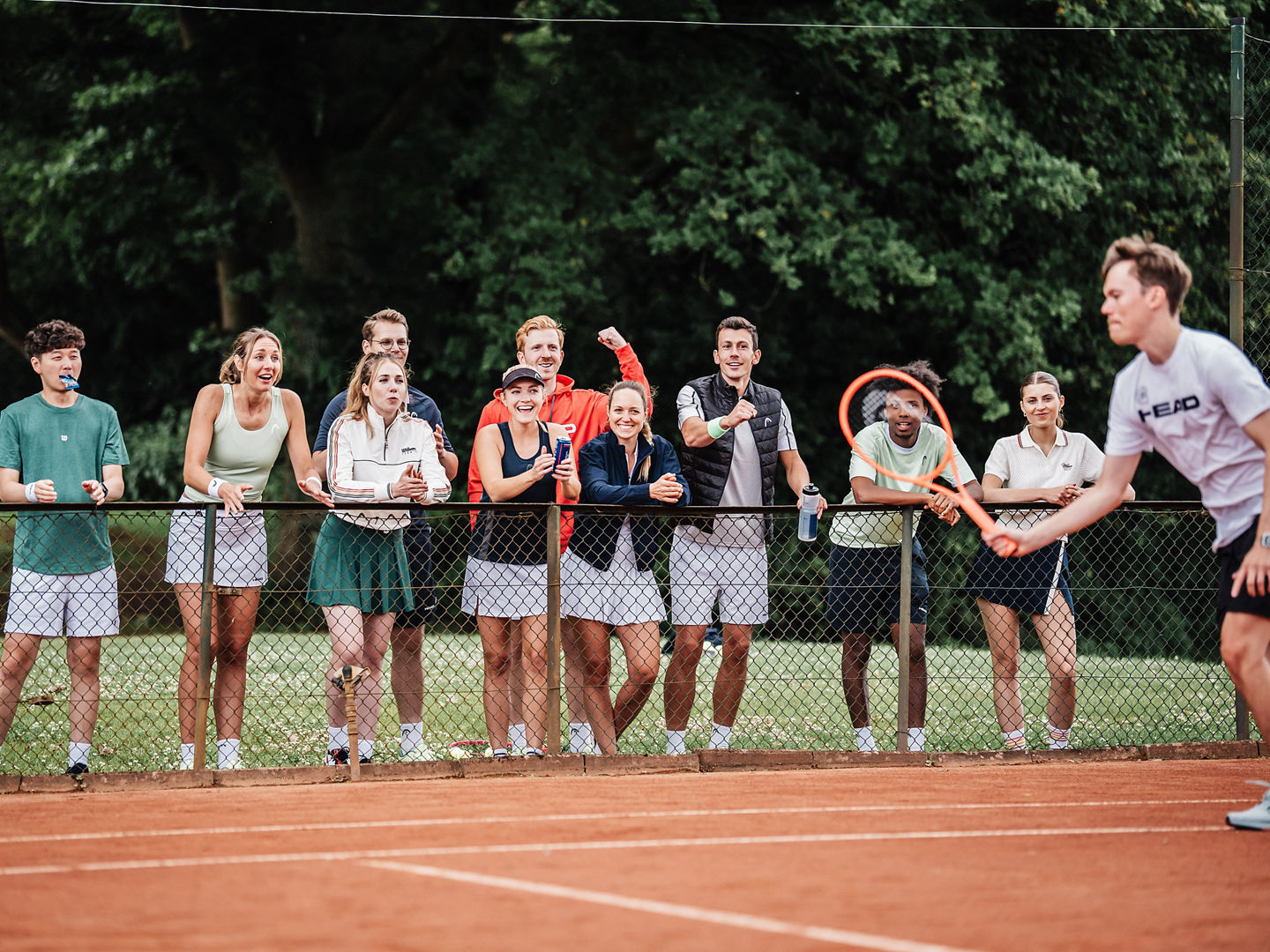 Tennisteam, Fans und Starspieler