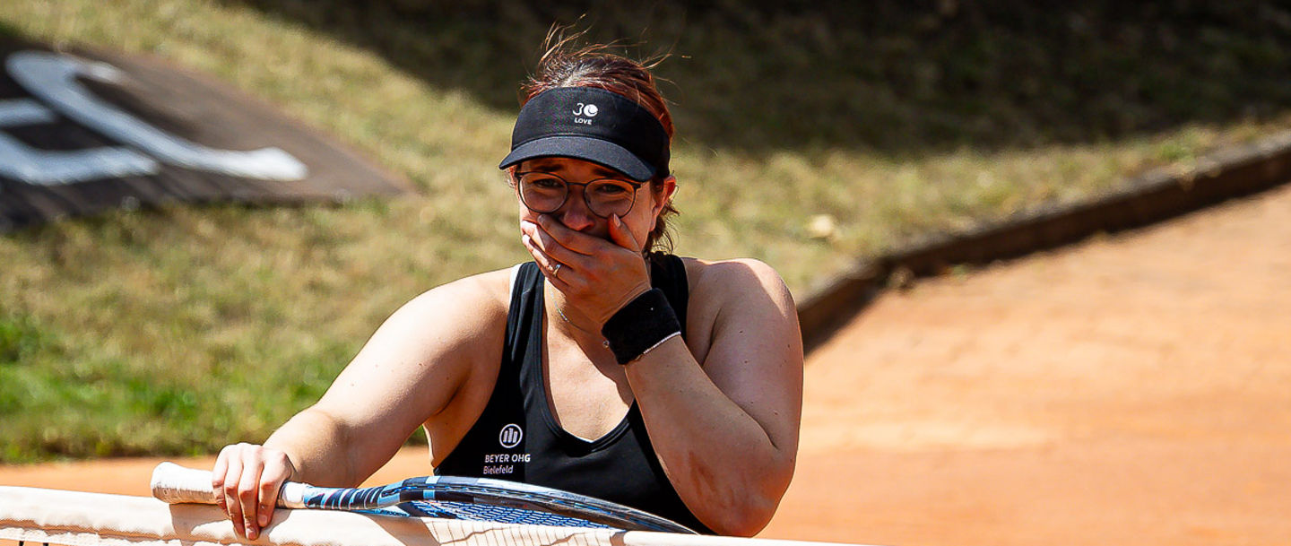 Britta Wend GER nach ihrem Sieg 2026, Finaltag - 36. GERMAN OPEN 2026 - Beate Loddenkemper Trophy, Berlin, BTTC Grün-Weiß, 12.07.2026, Foto: Claudio Gärtner