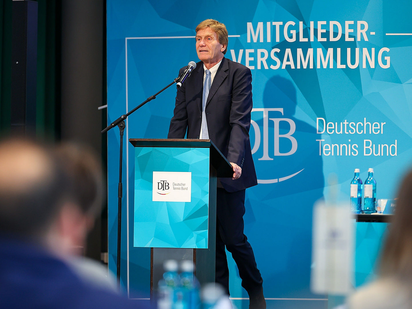 DTB-Präsident Dietloff von Arnim bei seiner Rede in Wiesbaden.