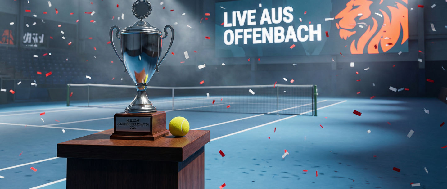 Tennis Trophy Ceremony on Indoor Court in Offenbach