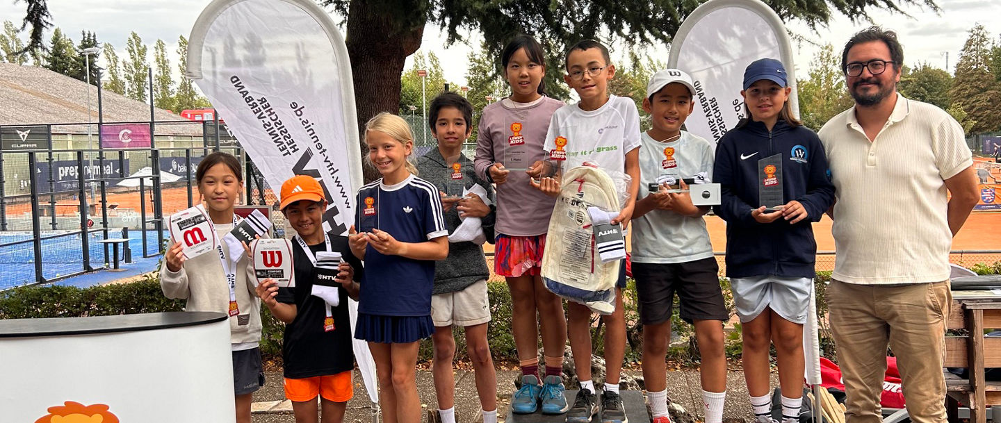 Siegerehrung des Final-Turniers U10 der HTV-Löwenkids-Tour