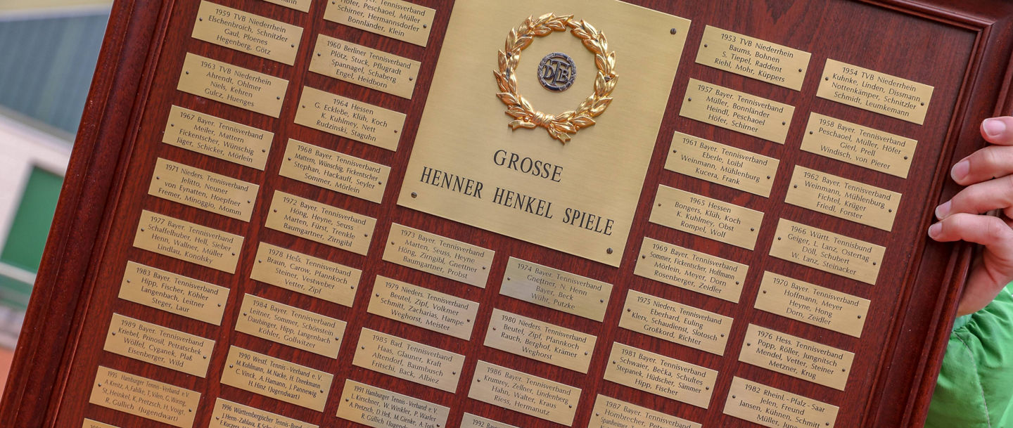 Siegertafel Große Henner Henkel Spiele