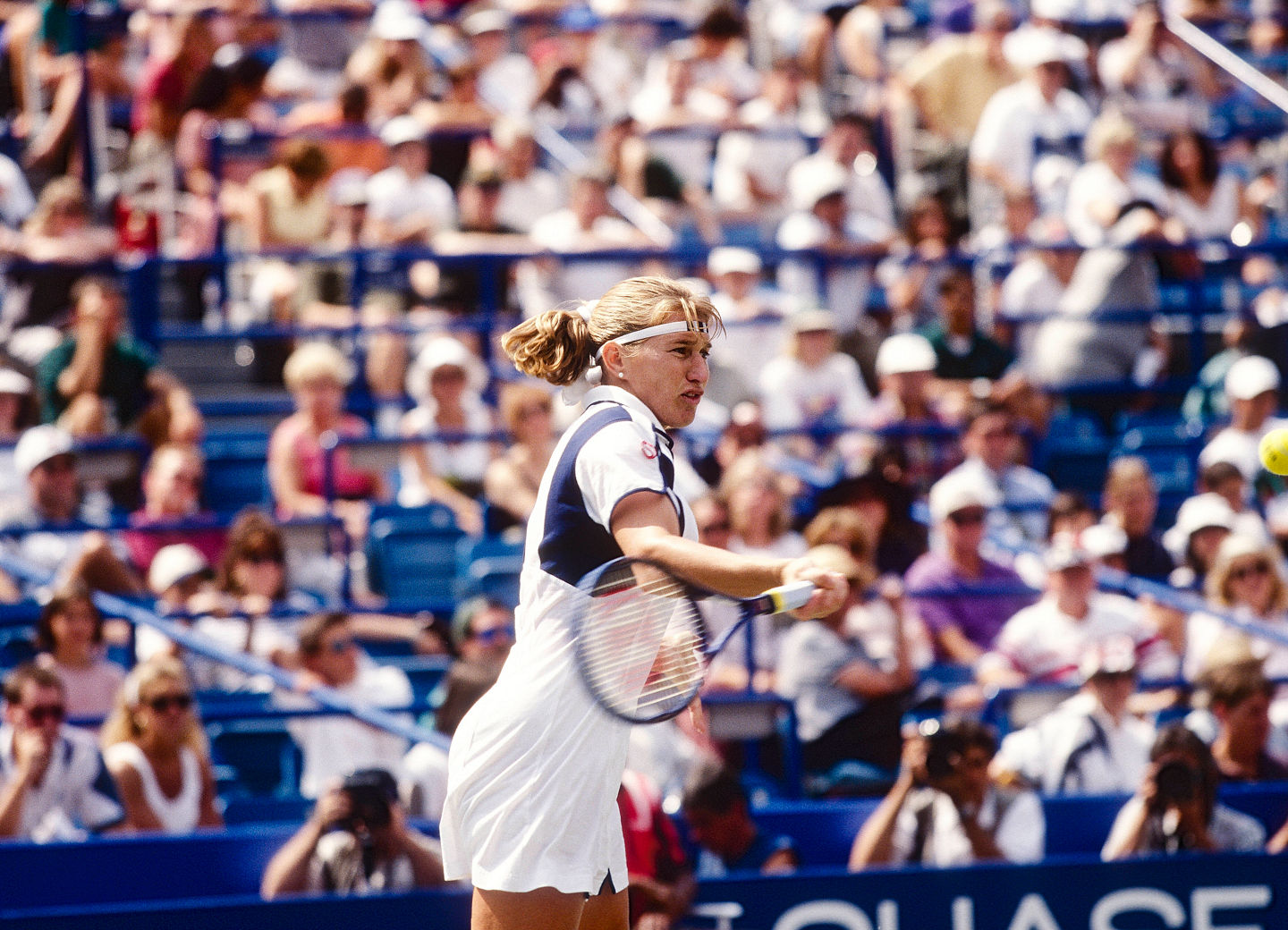 Tennis Steffi Graf Steffi Graf GER competing at the 1996 US Open. New York NY USA Copyright: xPaulxJ..xSutton/DUOMO/PCNx TN0301 106249