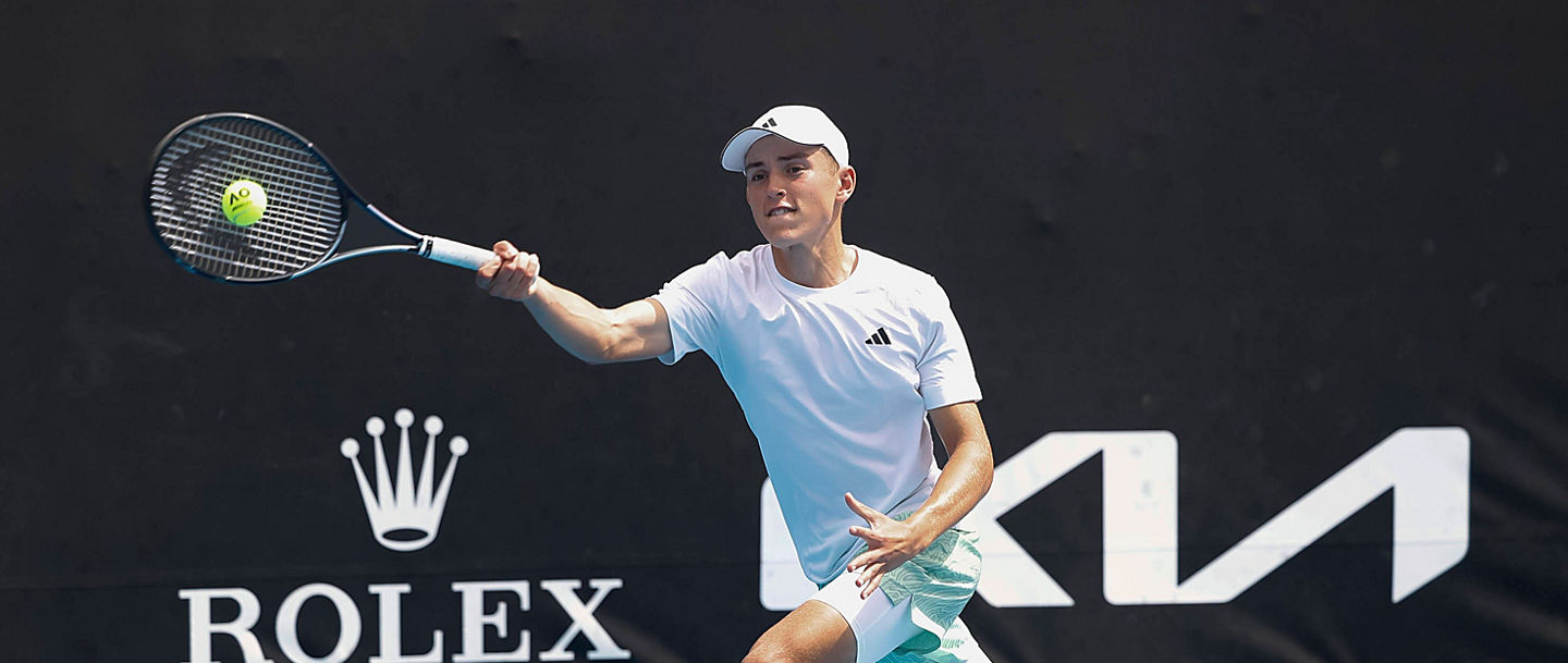 Justin Engel GER, Australian Open 2024, Melbourne Park, Melbourne, Victoria, Australia. *** Justin Engel GER , Australian Open 2024, Melbourne Park, Melbourne, Victoria, Australia Copyright: xJuergenxHasenkopfx