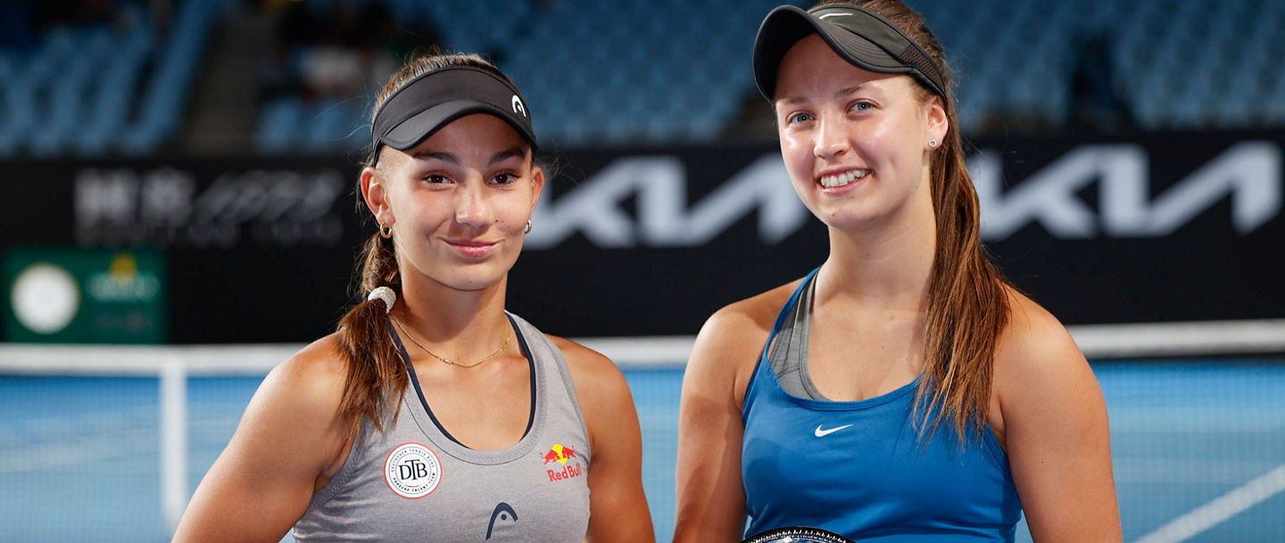 Julia Stusek stand bei den Australian Open im Doppelfinale der Juniorinnenkonkurrenz.