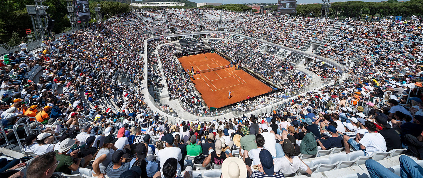 May 16, 2024, Rome, Italy: General view inside Center Court during during the Men s Singles Quarterfinal on Day Eleven of the Internazionali BNL D Italia 2024 at Foro Italico in Rome, Italy. Tommy Paul won against Hubert Hurkacz 7-5, 3-6, 6-3 Rome Italy - ZUMAs197 20240516_aab_s197_130 Copyright: xStefanoxCostantinox