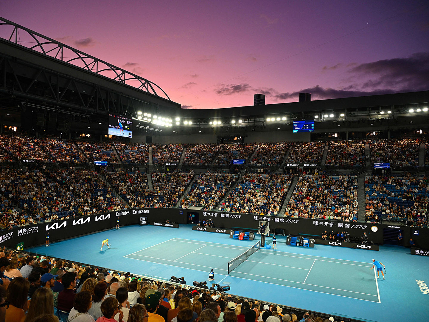 Sport Bilder des Tages Australian Open - Mens Singles - Round 2 Ambiance at the 2025 Australian Open at Melbourne Park in Melbourne, AUSTRALIA, on January 16, 2025. Photo by Corinne Dubreuil/ABACAPRESS.COM Melbourne Australia PUBLICATIONxNOTxINxFRAxUK Copyright: xDubreuilxCorinne/ABACAx