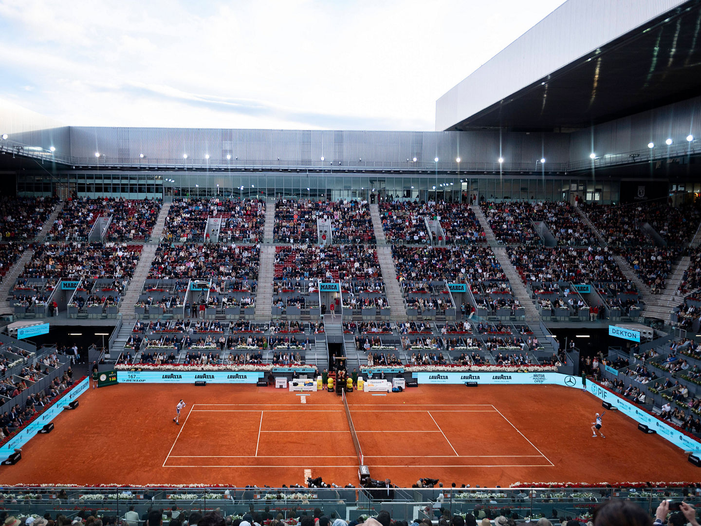 Mutua Madrid Open 2025 A general view of the stadium during the Men s Singles Final between Casper Ruud of Norway and Jack Draper of Great Britain during the Mutua Madrid Open 2025 tournament celebrated at La Caja Magica on May 04, 2025 in Madrid, Spain. Madrid La Caja Magica Madrid Spain Copyright: xAlbertoxGardinx AGardin_20250504_Mutua_Madrid_Open_0690