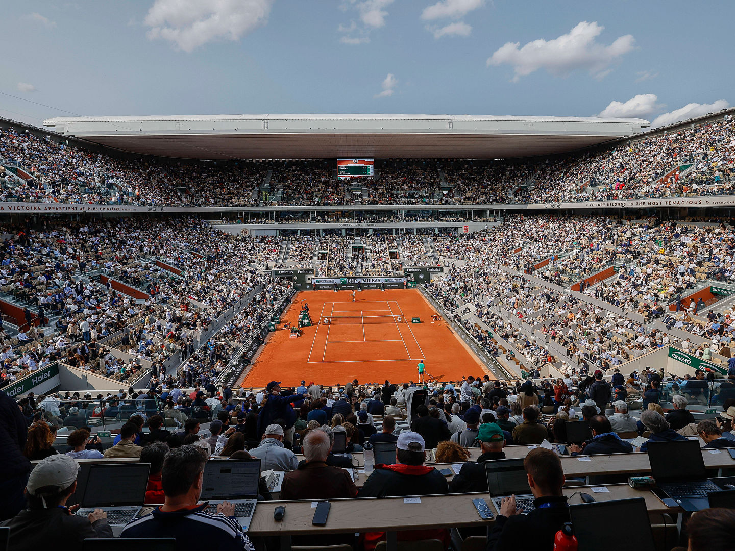 Court Philippe-Chatrier, Center Court Roland Garros, Paris, Frankreich