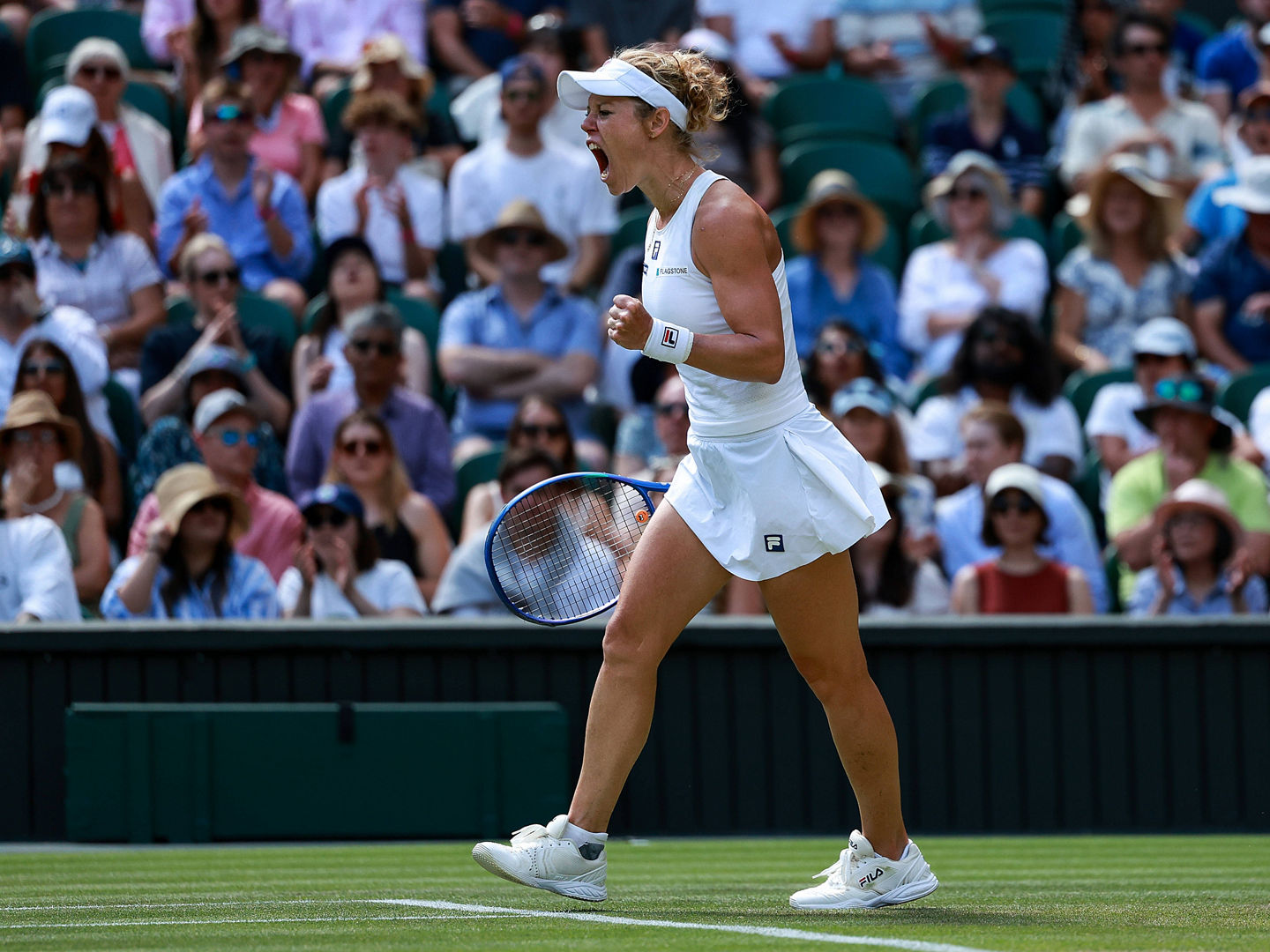 Laura Siegemund GER macht die Faust und jubelt,Jubel, Freude,Emotion, Damen Einzel, Ladies Singles *** Laura Siegemund GER makes a fist and cheers,Cheers,Joy,Emotion, Ladies Singles, Ladies Singles Copyright: xJuergenxHasenkopfx