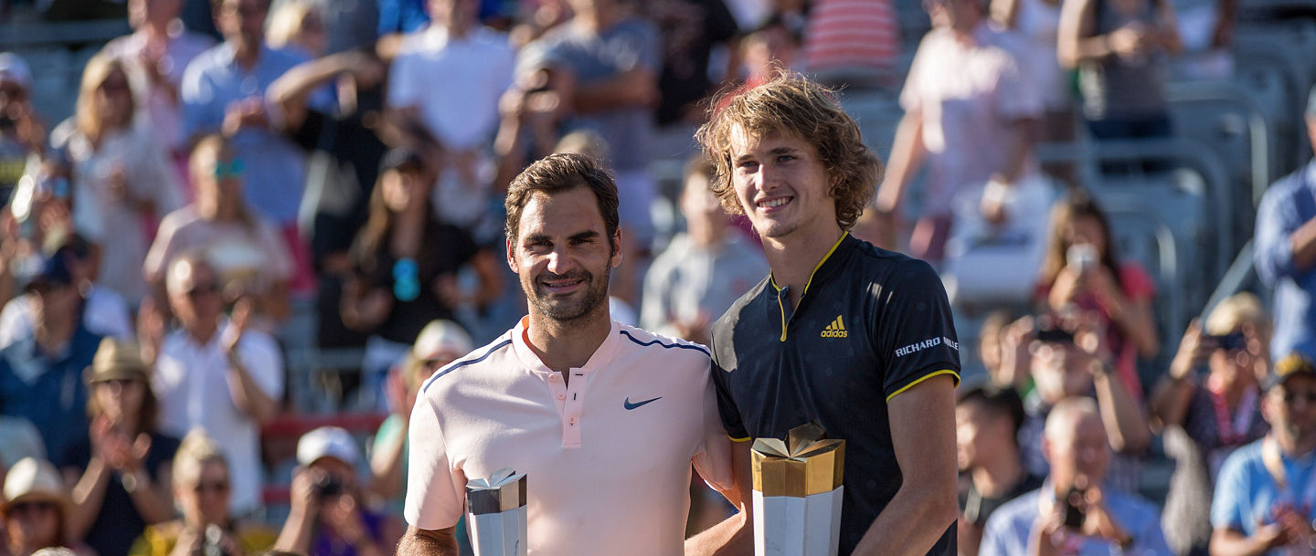 Mit einem Zwei-Satz-Sieg über Roger Federer sicherte sich Alexander Zverev 2017 den Titel in Kanada