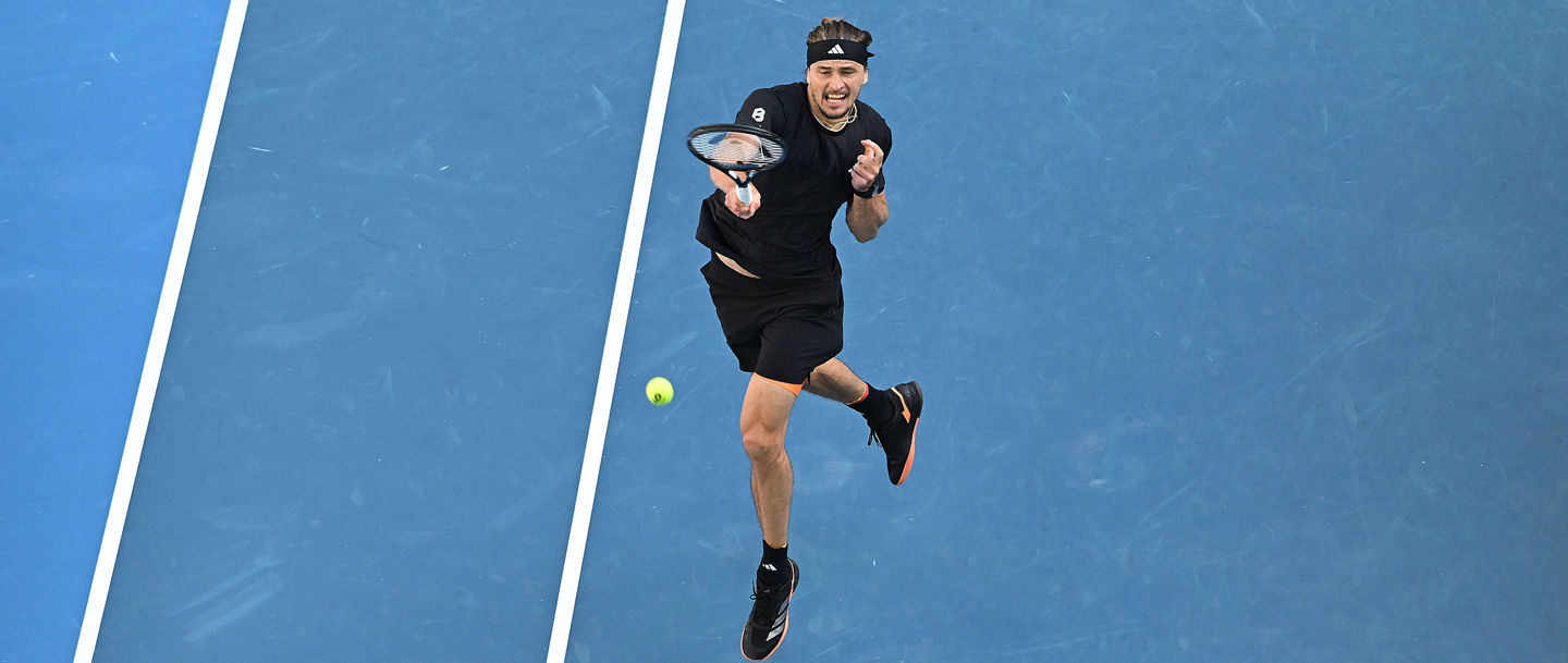 TENNIS AUSTRALIAN OPEN, Alexander Zverev of Germany in action during the Mens 4th round match against Francisco Cerundolo