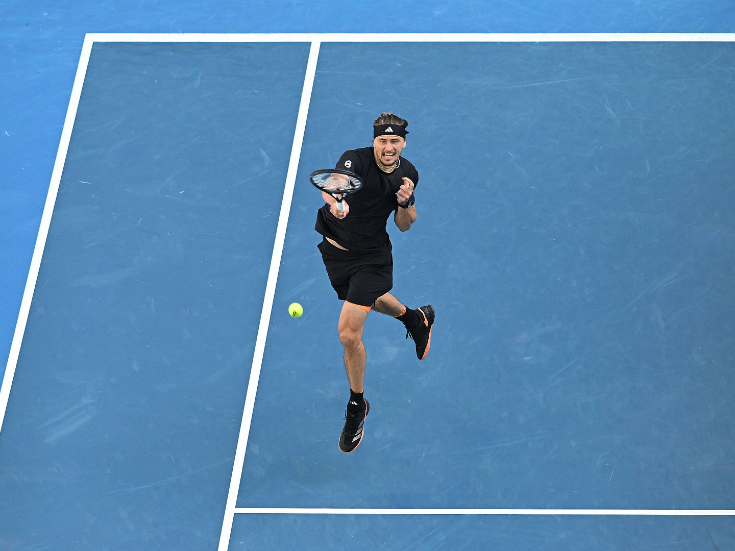 TENNIS AUSTRALIAN OPEN, Alexander Zverev of Germany in action during the Mens 4th round match against Francisco Cerundolo