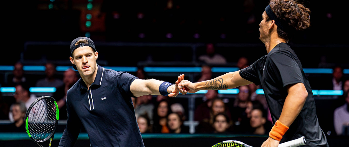 Hendrik Jebens und sein Doppelpartner Ray Ho