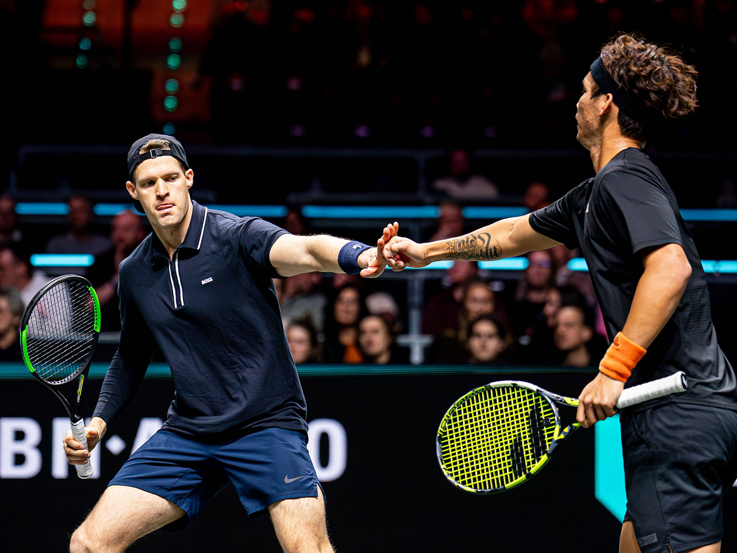 Hendrik Jebens und sein Doppelpartner Ray Ho