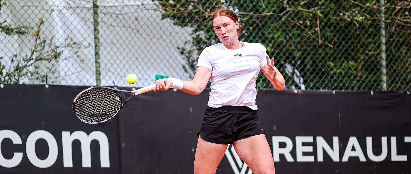 Billie Jean King Cup - Day 5 Ella Seidel of Germany competes in the Billie Jean King Cup play-offs women s singles match against Lithuania on day five of the Billie Jean King Cup play-offs at Clube de Tenis do Jamor in Lisbon, Portugal, on April 12, 2026. Lisbon Lisboa Portugal PUBLICATIONxNOTxINxFRA Copyright: xMiguelxReisx originalFilename:reis-notitle260411_np25L.jpg