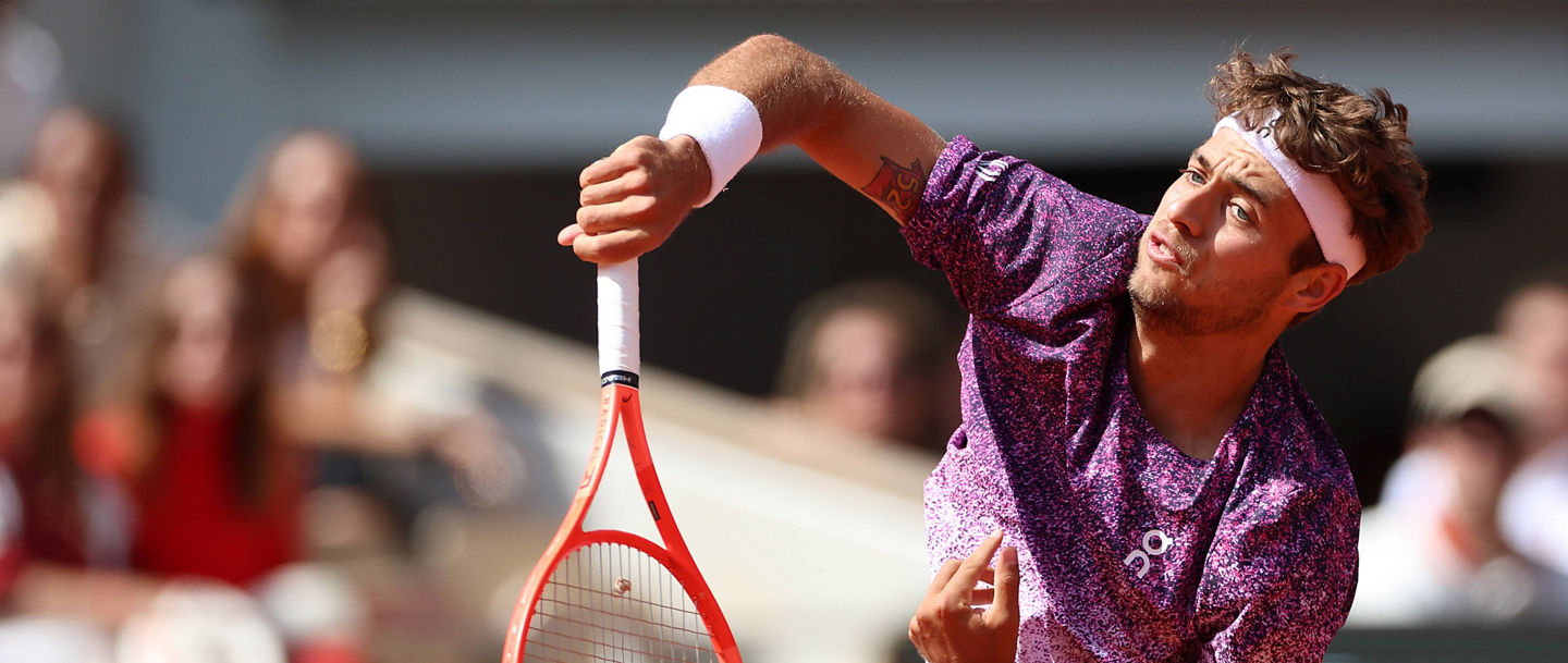 RECORD DATE NOT STATED 7th June 2026 Roland Garros, Paris, France 2026 French Open Tennis, Day 20 Flavio Cobolli ITA slams at the net JonxBromley
