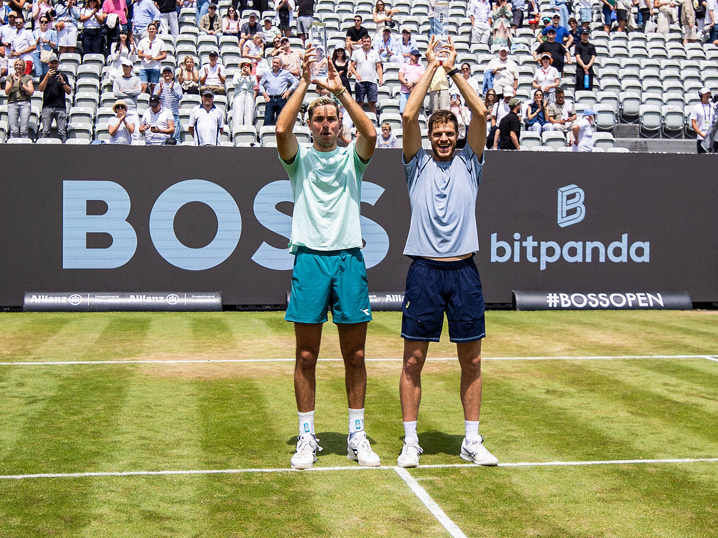 Jan-Lennard Struff und Yannick Hanfmann gewinnen die BOSS Open im Doppel