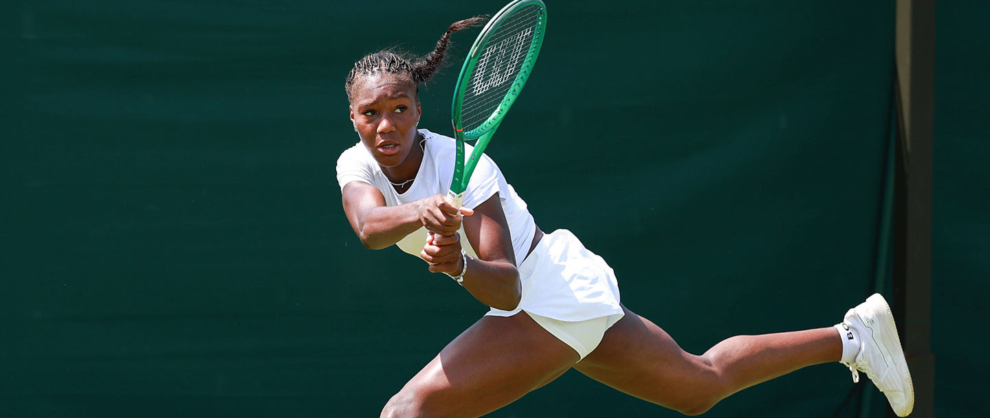 Noma Noha Akugue in der Wimbledon-Qualifikation 2026