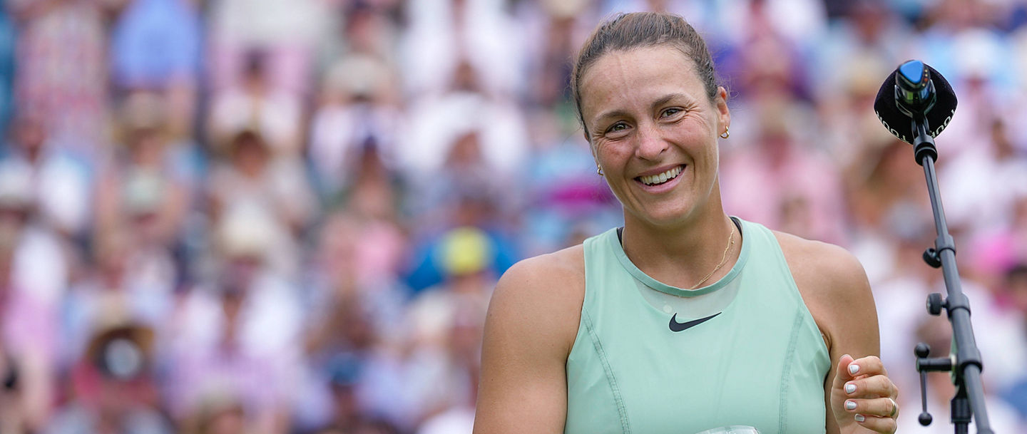 Runner up Tatjana Maria in Eastbourne