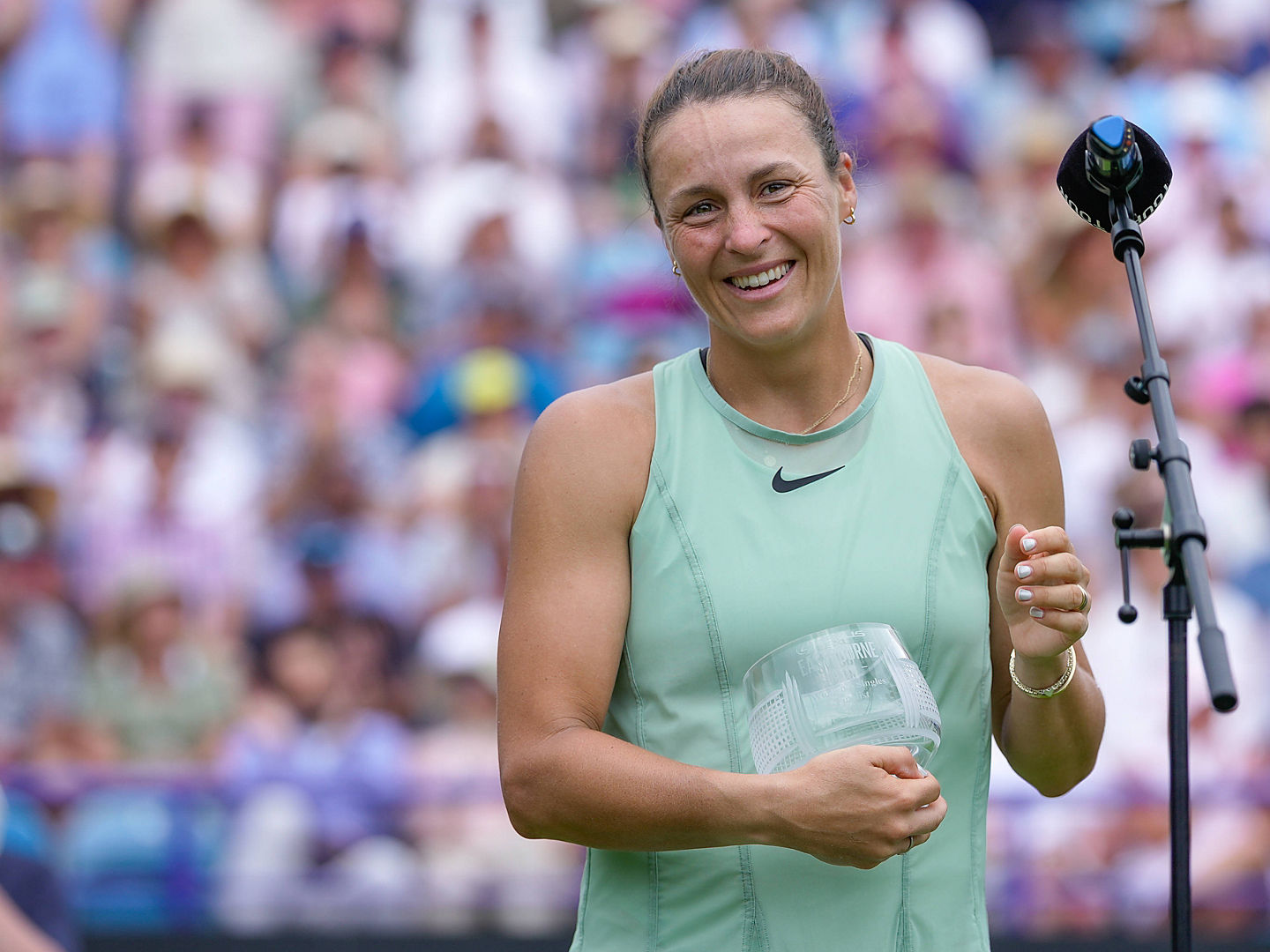 Runner up Tatjana Maria in Eastbourne