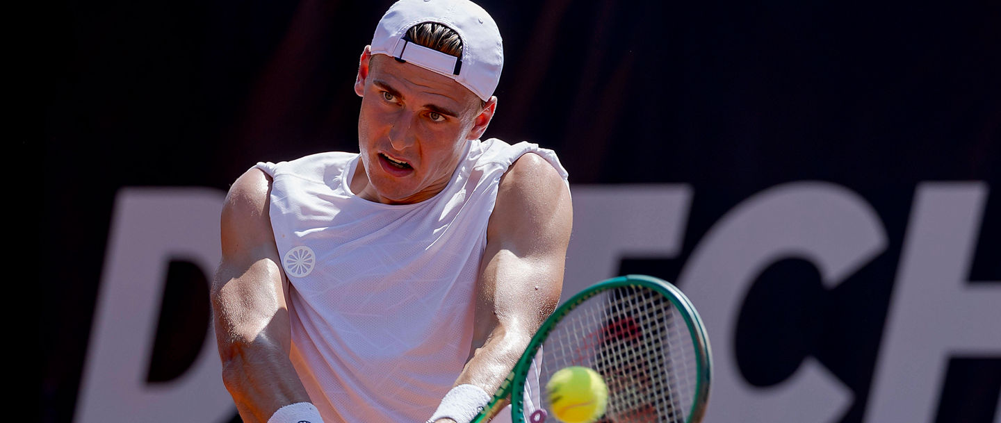 2026-07-14 Dutch Open Tournament - Day Two BUNSCHOTEN, NETHERLANDS - JULY 14: Tom Gentzsch of Germany during Day Two of the Dutch Open Tournament at Eemslag Tennis & Padel on July 14, 2026 in Bunschoten, Netherlands. Photo by Joris Verwijst/BSR Agency Bunschoten Netherlands Content not available for redistribution in The Netherlands directly or indirectly through any third parties. Copyright: xBSRxAgencyx