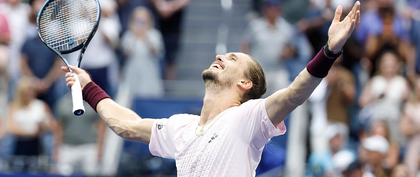 Alexander Zverev of Germany celebrates after defeating Ben Shelton to win the Men s Finals match in Arthur Ashe Stadium at the 2026 US Open Tennis Championship at the USTA Billie Jean King National Tennis Center in New York City on Sunday, September 13, 2026. Zverev won 6-3, 7-6, 5-7, 6-2. PUBLICATIONxNOTxINxUSA NYP20260913857 COREYxSIPKIN