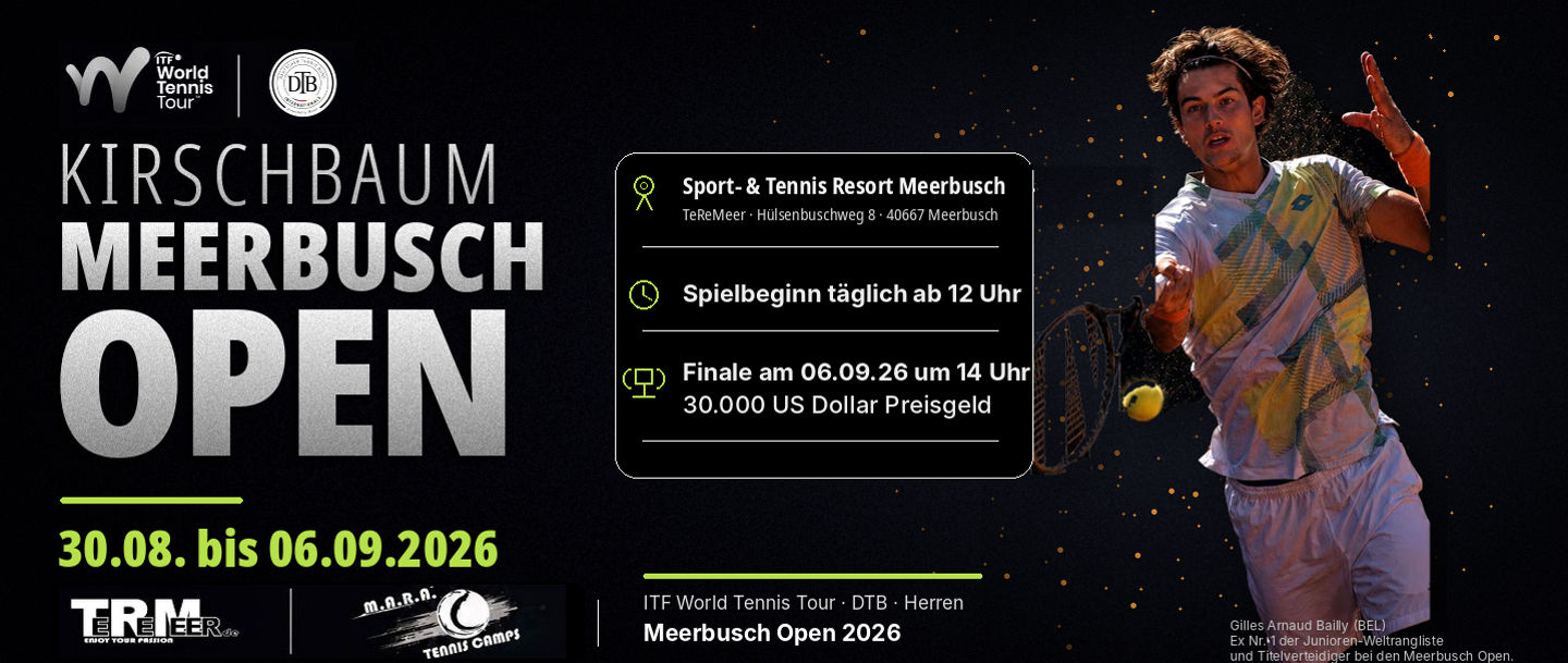 Kirschbaum Meerbusch Open 2026 Plakat