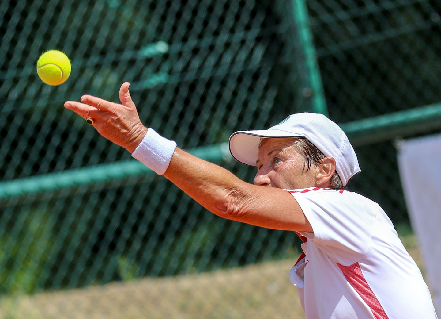 W65: von Gerlach, Marion (TC RW Neu-Isenburg), Deutsche Tennis-Meisterschaften der Senorinnen und Senoren 2018 (DSM 2018), Bad Neuenahr, 31.07.2018, Foto: Claudio GÃ¤rtner