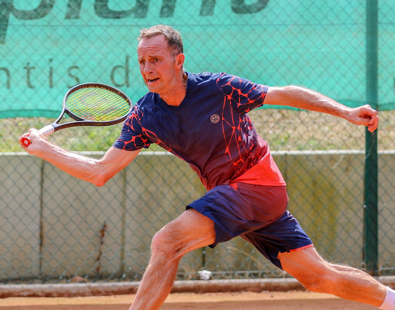 H60: Henn, Norbert (Tennis 65 Eschborn), Deutsche Tennis-Meisterschaften der Senorinnen und Senoren 2018 (DSM 2018), Bad Neuenahr, 31.07.2018, Foto: Claudio GÃ¤rtner